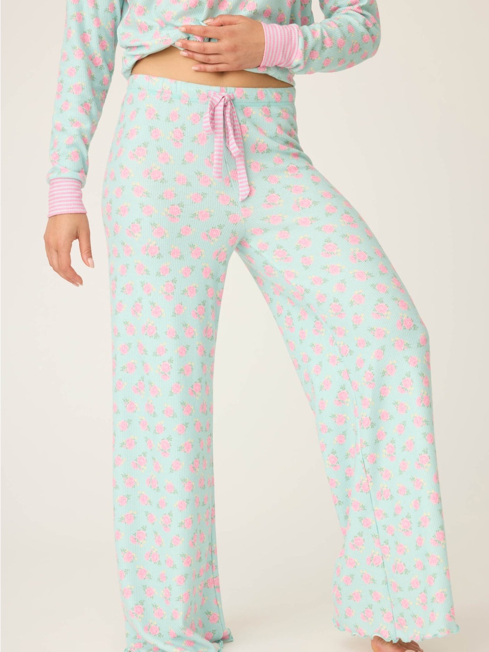PJ Salvage Secret Garden Open Leg Pajama Pants
